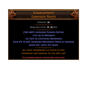 poe 2 gamblesprint boost