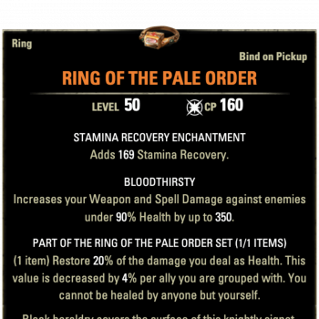 Ring of the Pale Order boost