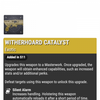 Witherhoard Catalyst boost