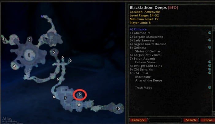 blackfathom deeps boost wow sod map