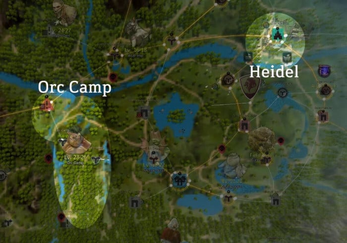 Orcs Camp map location BDO